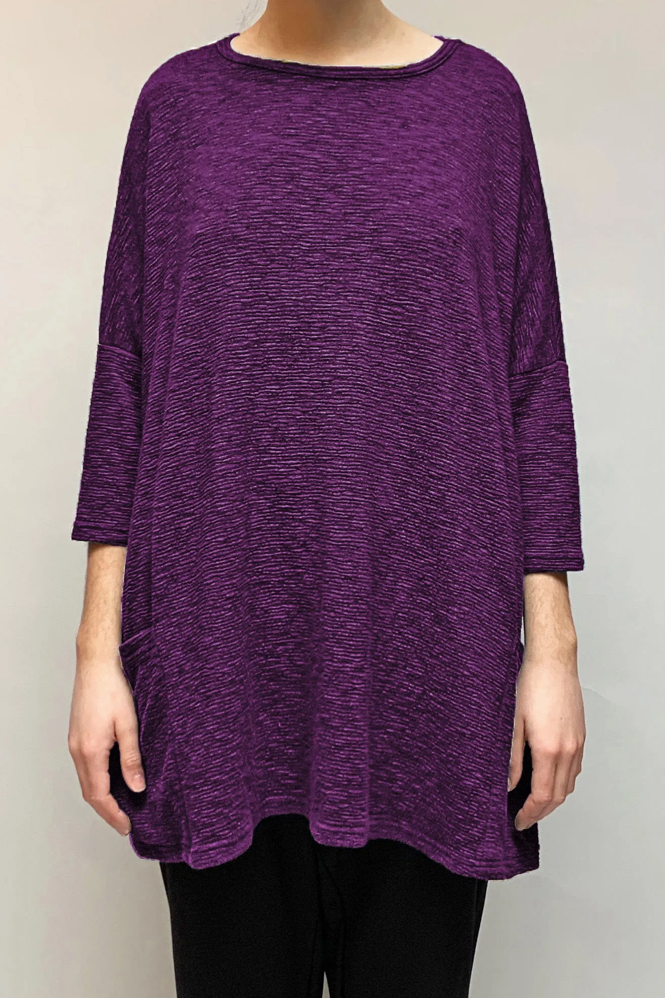 Motion Crimped Two Pocket Tunic