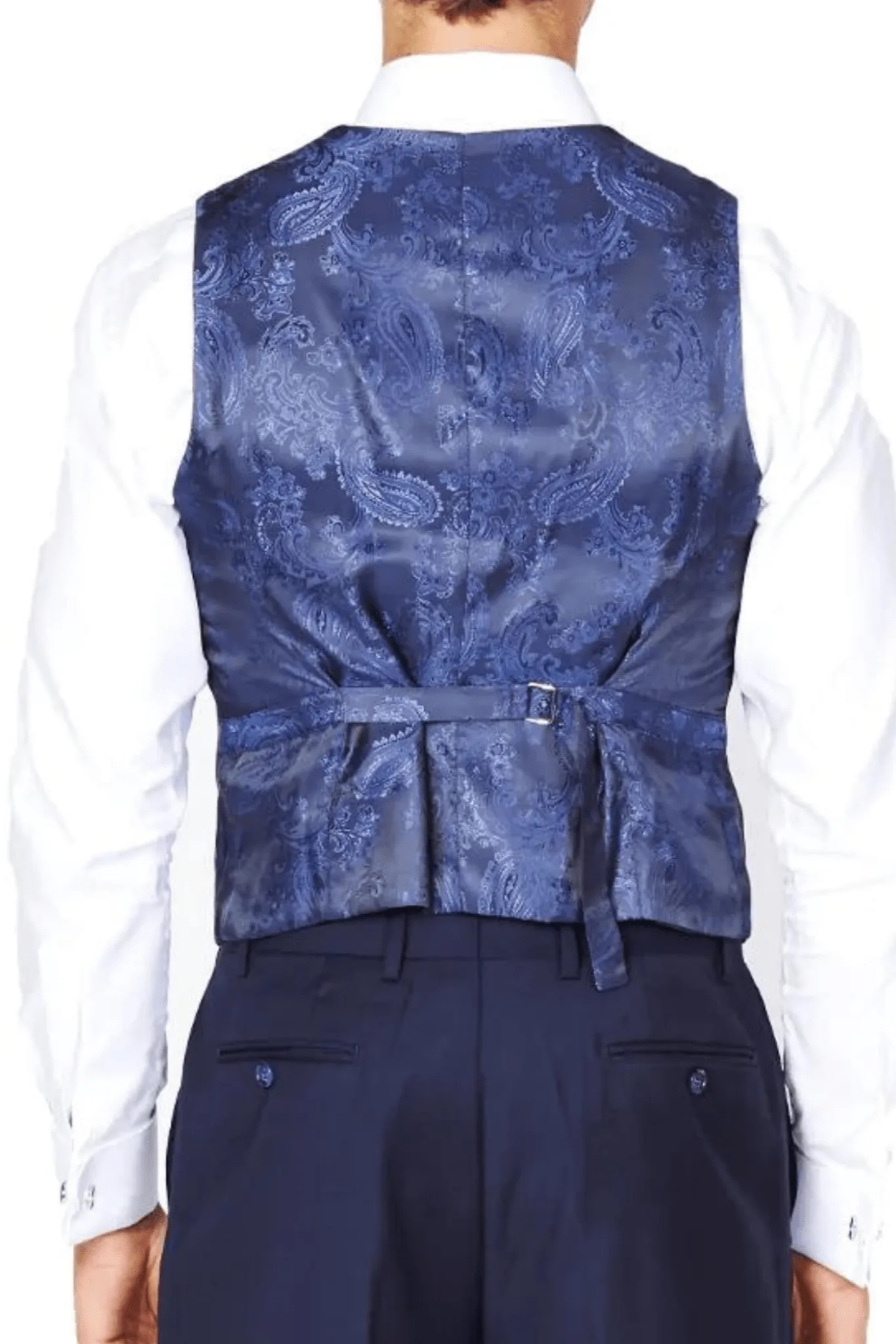 Navy Luxurious Italian Wool Collection Vest