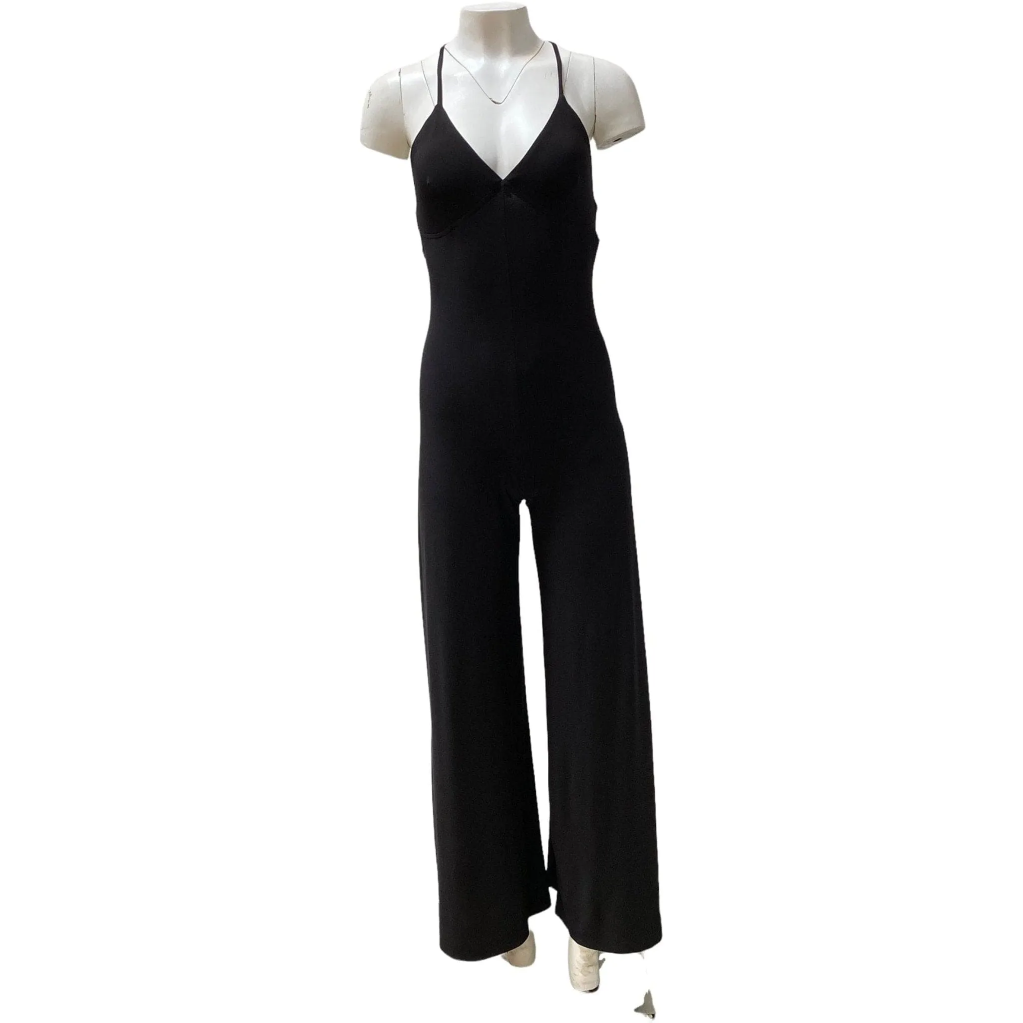 Norma Kamali Low Back Slip Jumpsuit