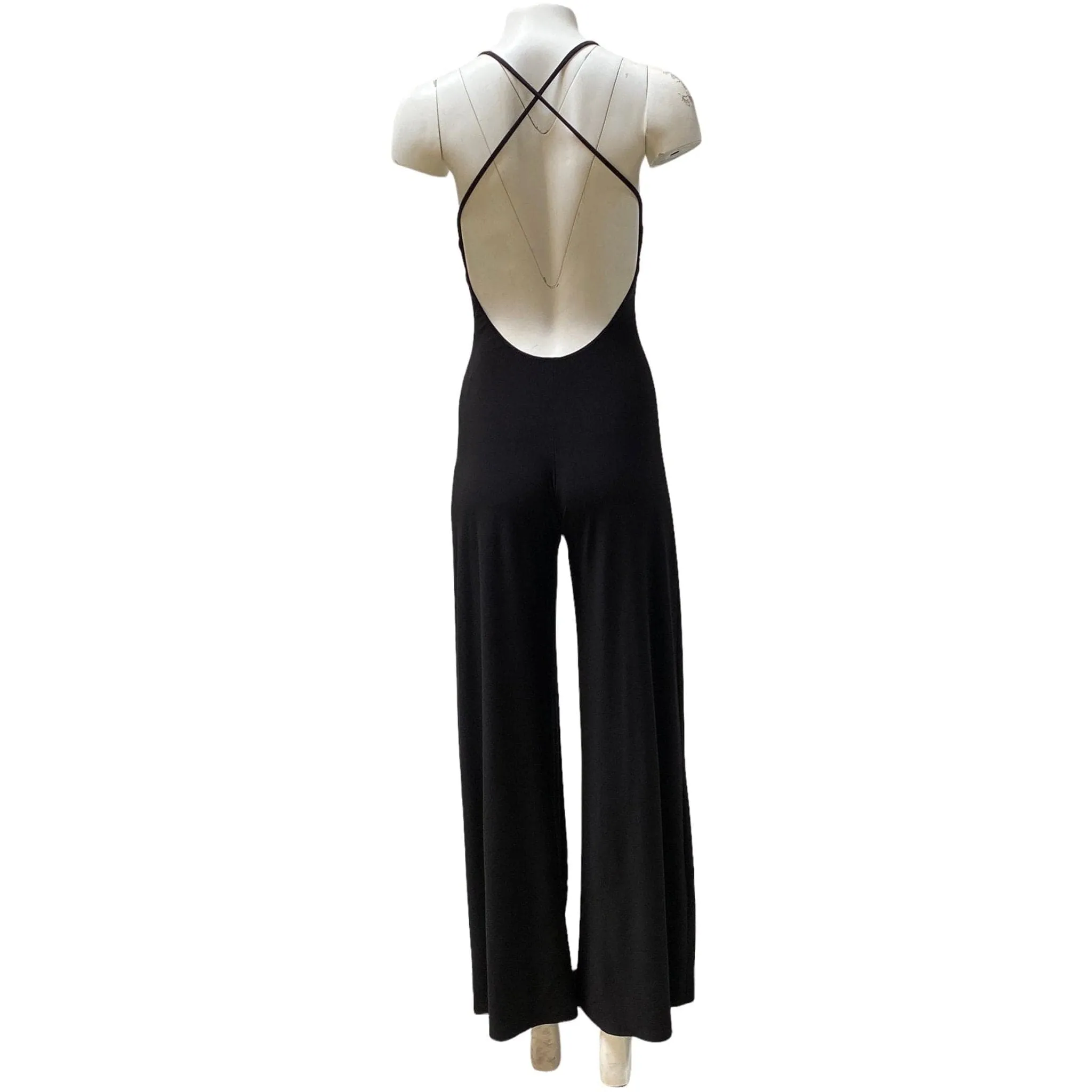 Norma Kamali Low Back Slip Jumpsuit