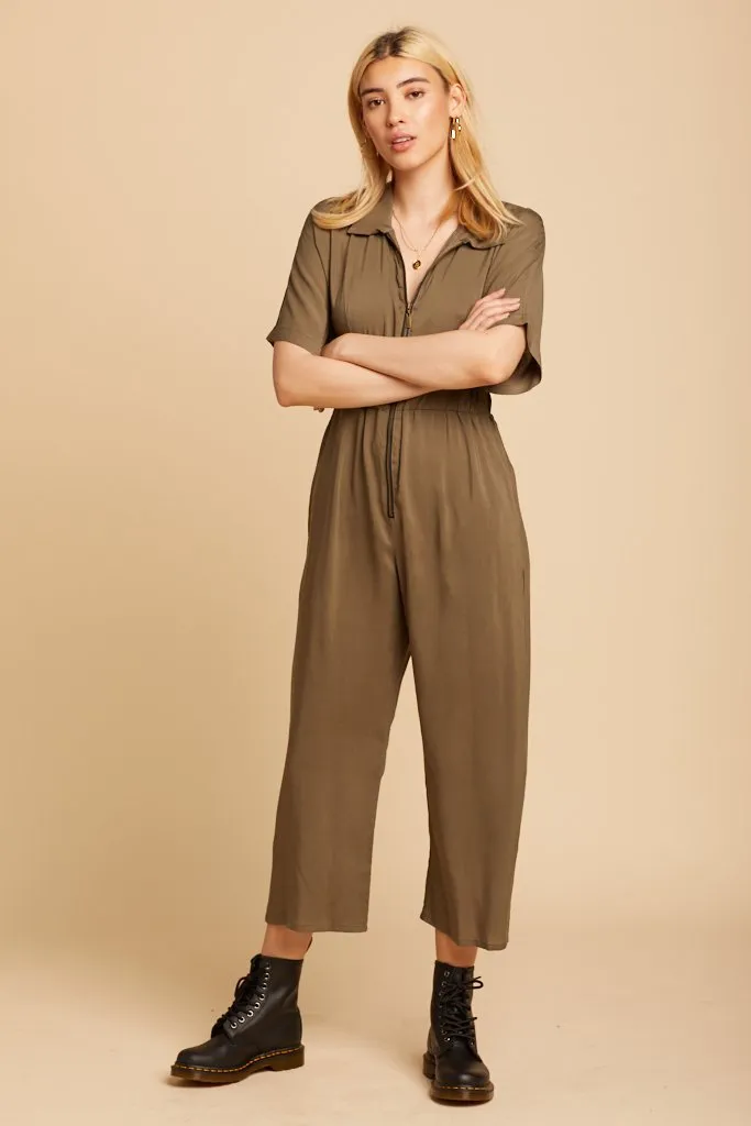 Olive 90s Crush Jumpsuit