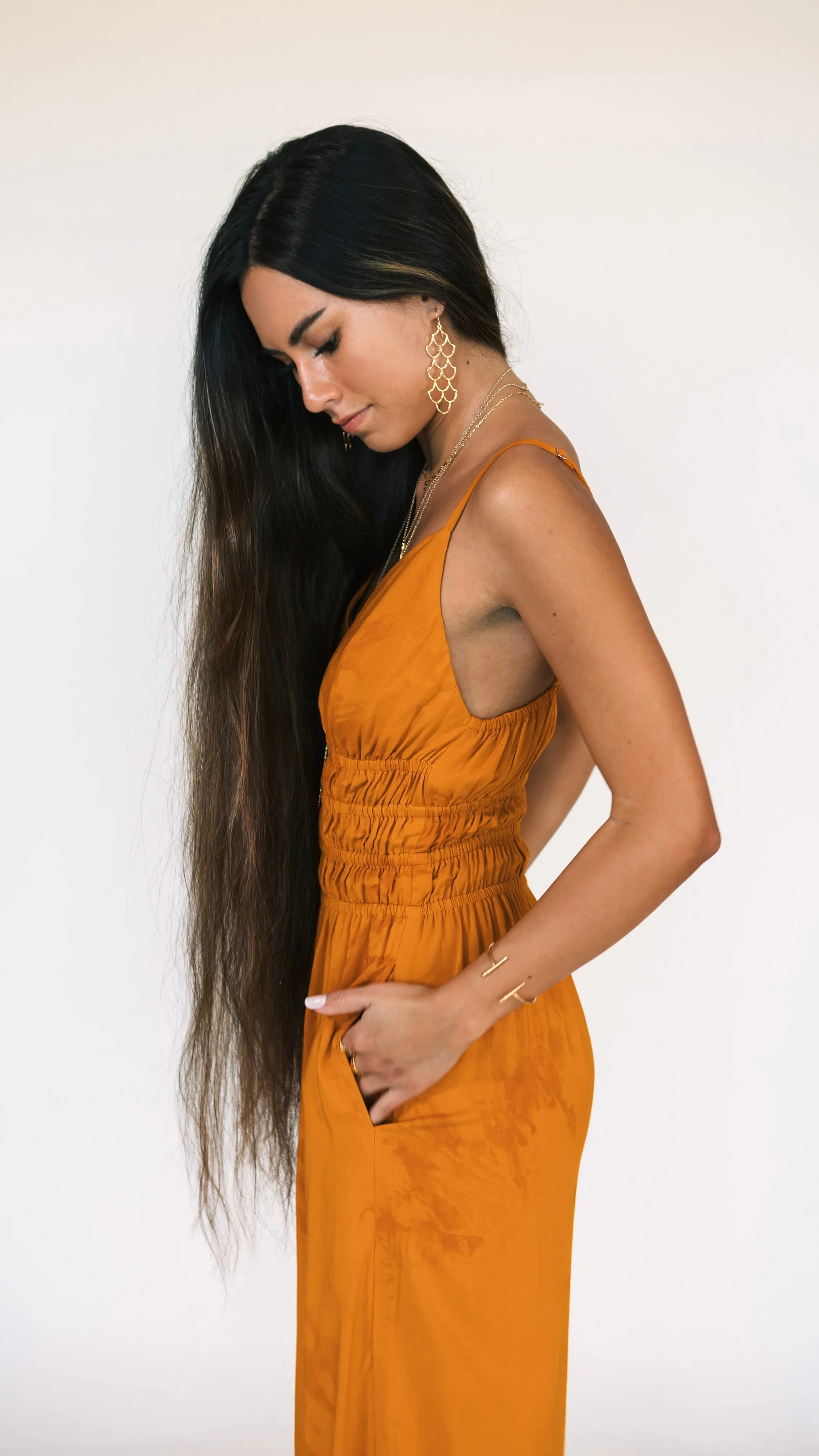 Opal Jumpsuit / Tangerine Sunset