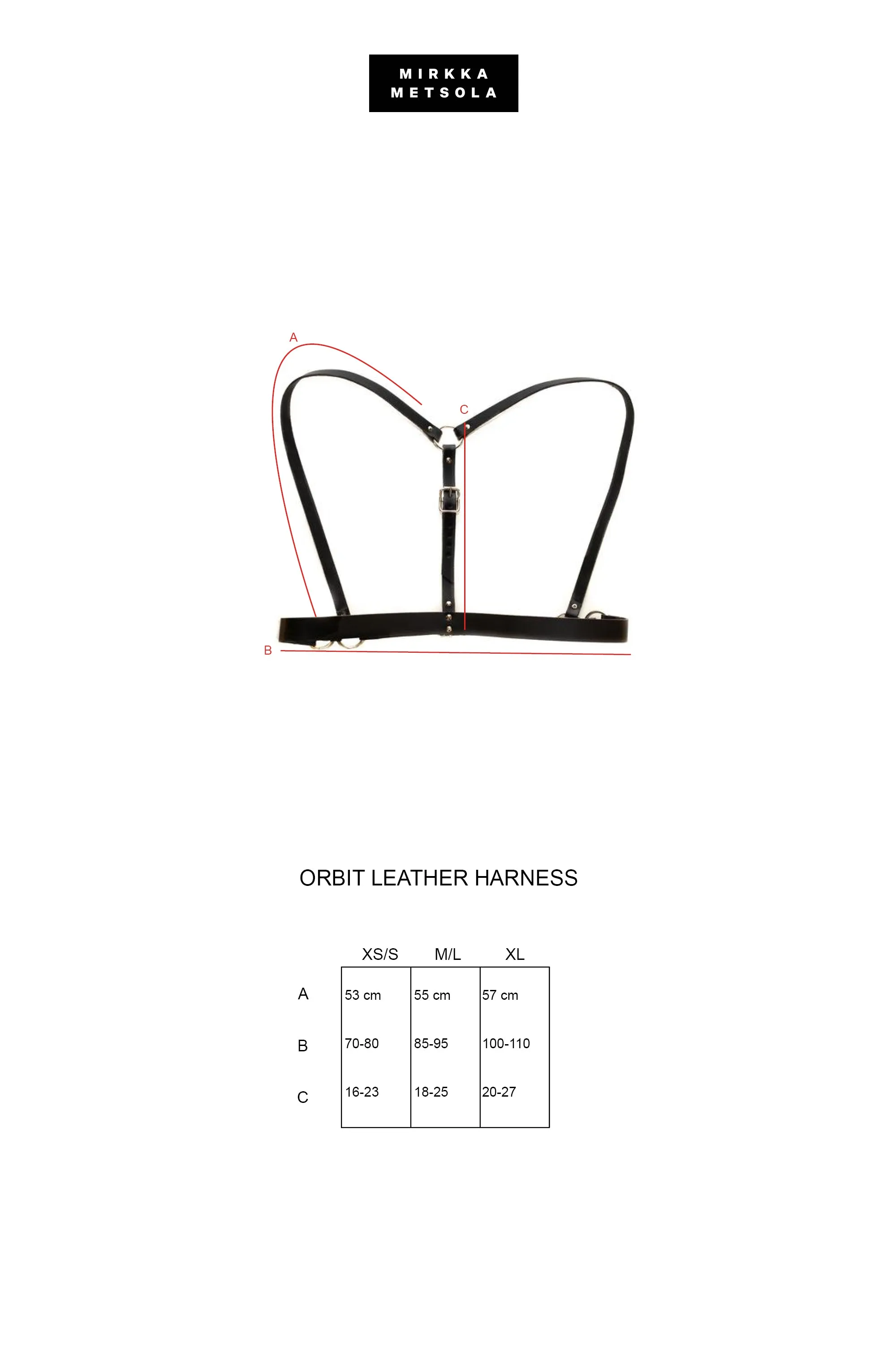 ORBIT LEATHER HARNESS [White]