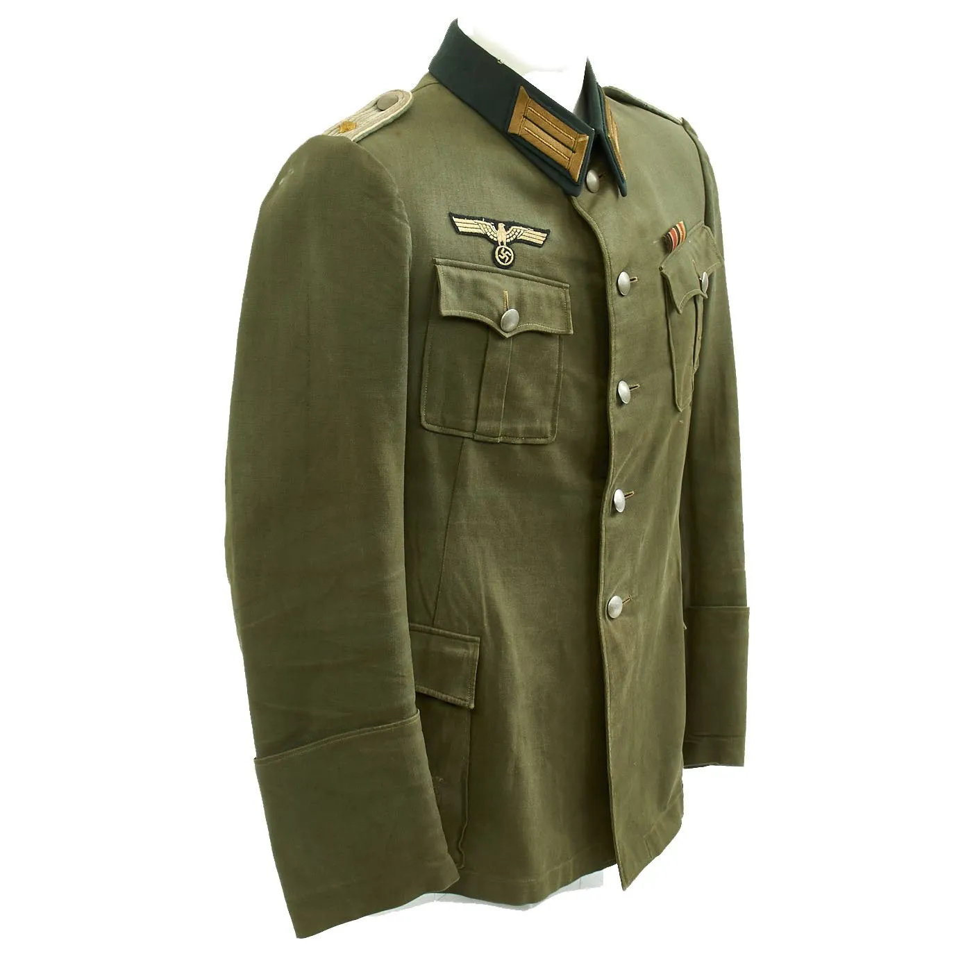 Original German WWII Army Officer Oberleutnant Summer Tunic