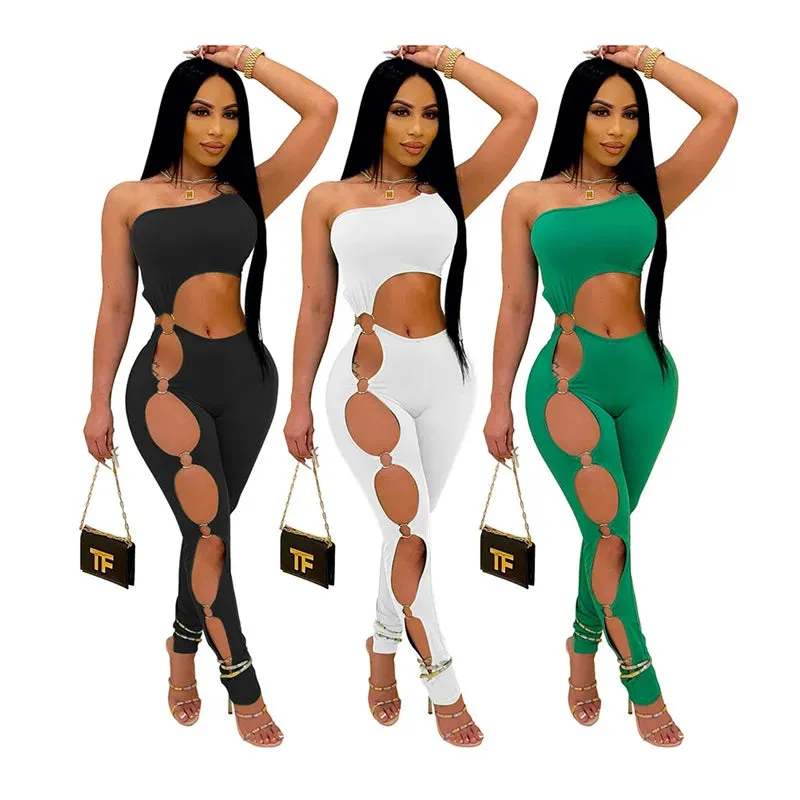 Pamela Bodycon Hollow Out Jumpsuit