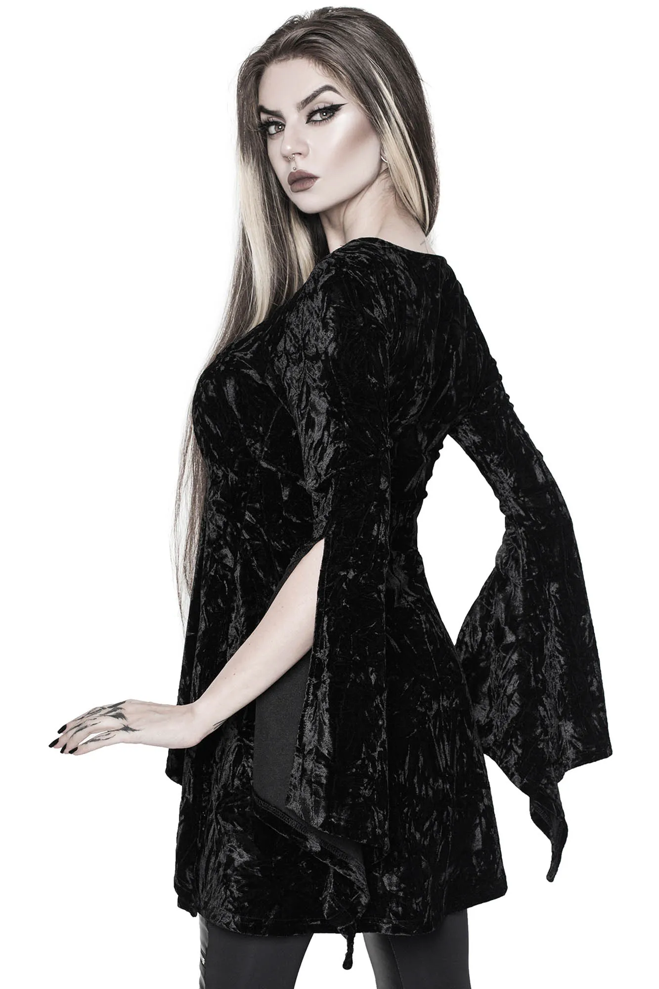 Piercing Long-Sleeve Tunic