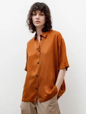 Piero Shirt Satin Cupro Amber