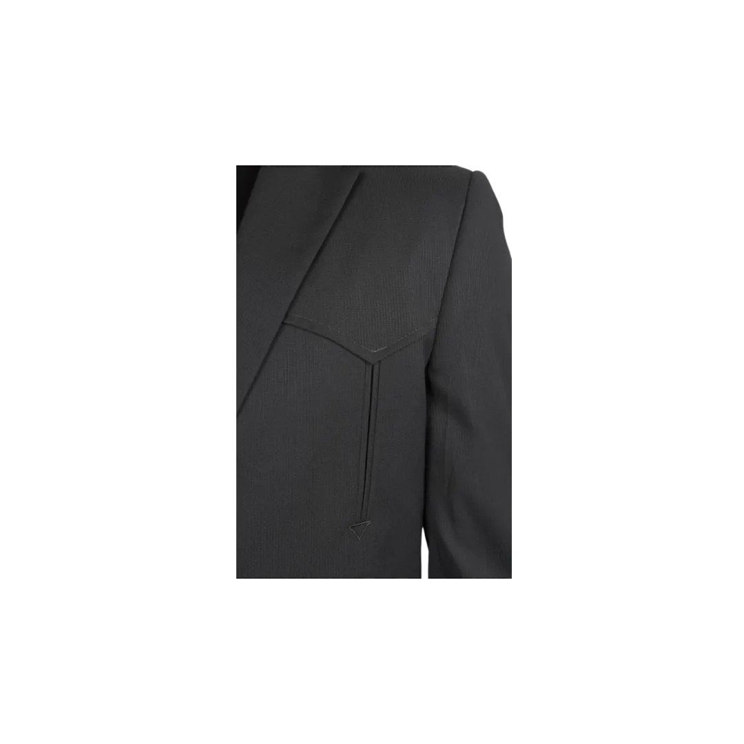 Platini Men's Western With Elbow Patch Charcoal Sport Coat