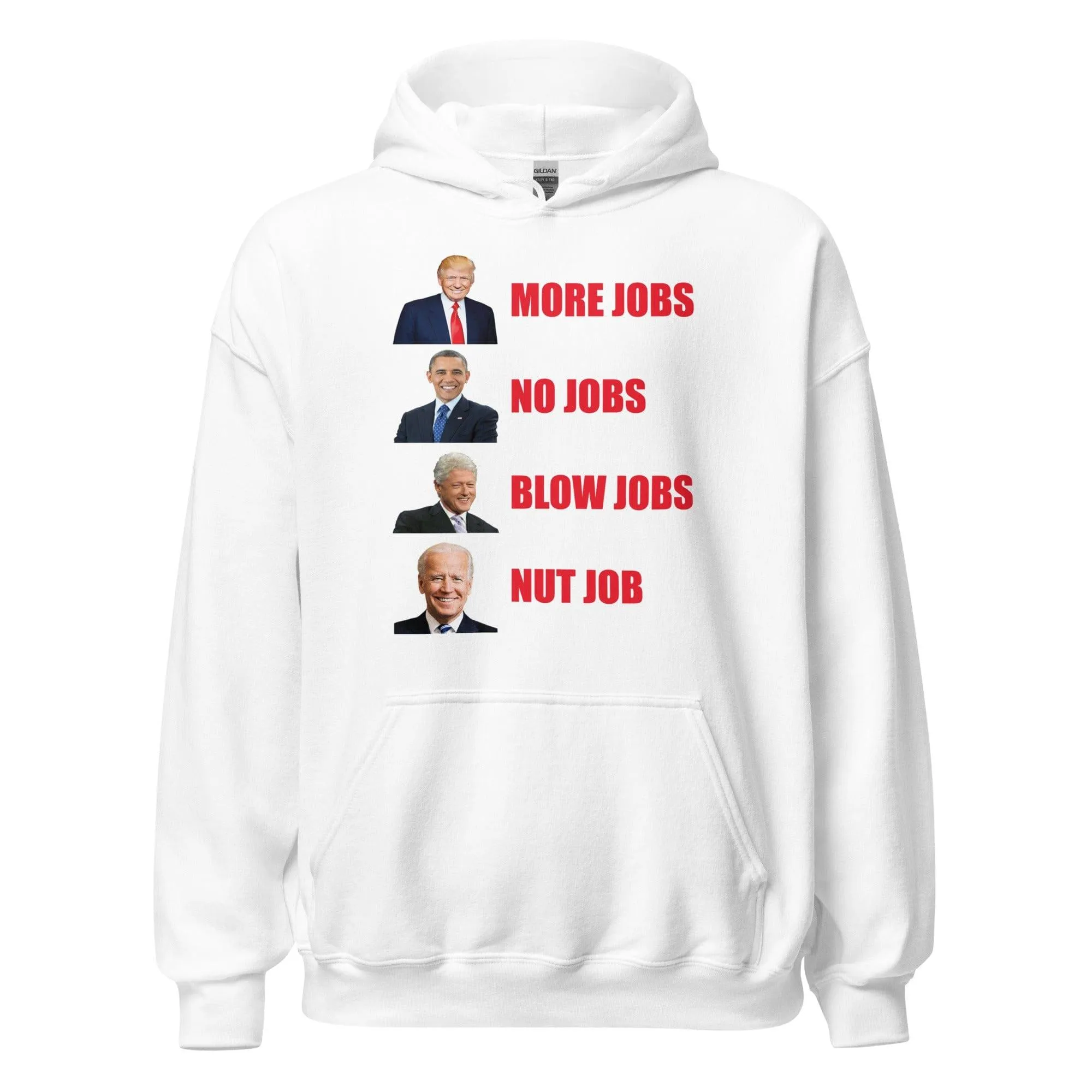 Political Humor Hoodie Joe Biden Nut Job Unisex Pullover