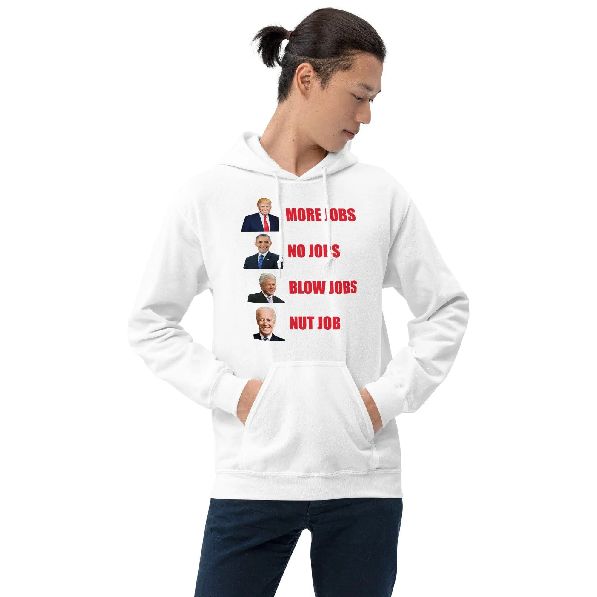 Political Humor Hoodie Joe Biden Nut Job Unisex Pullover