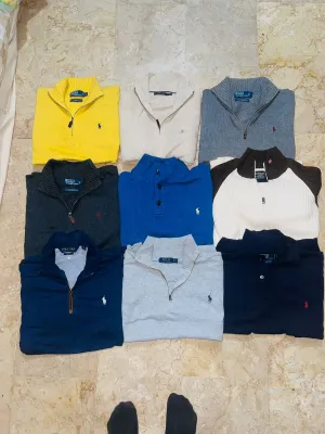 Polo ralph lauren half zip 9 pieces