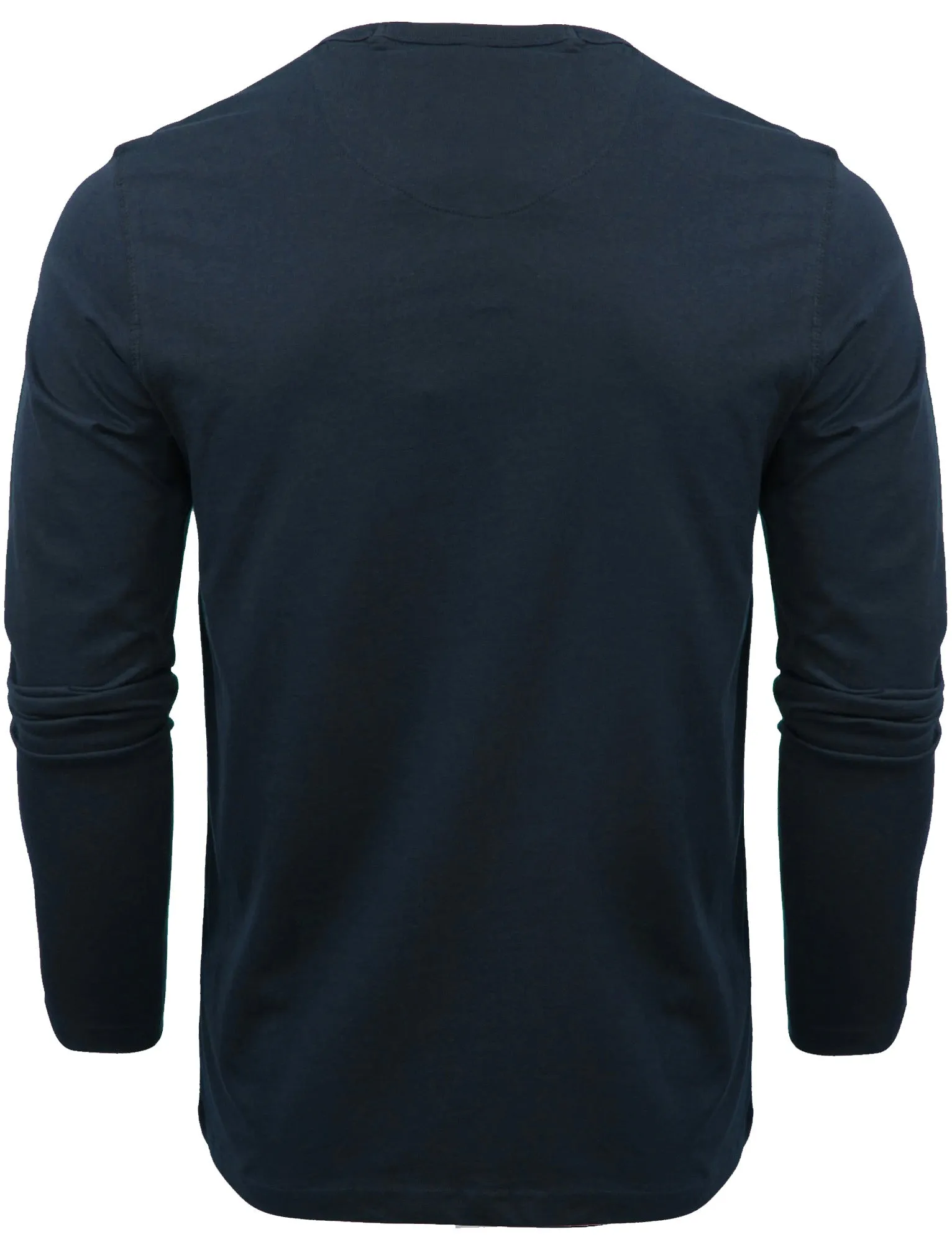 PragueD Long Sleeve Cotton Jersey Top in Navy