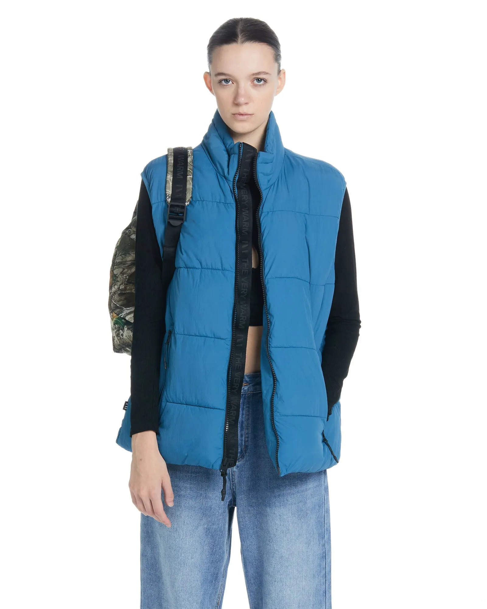 Puffer Vest - Blue Steel