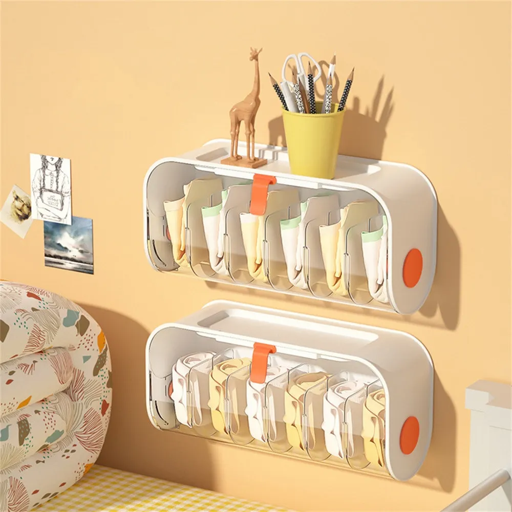 Punch-Free Wall Clothes Organizer Storage Box