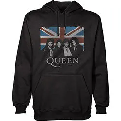 Queen Unisex Pullover Hoodie: Vintage Union Jack