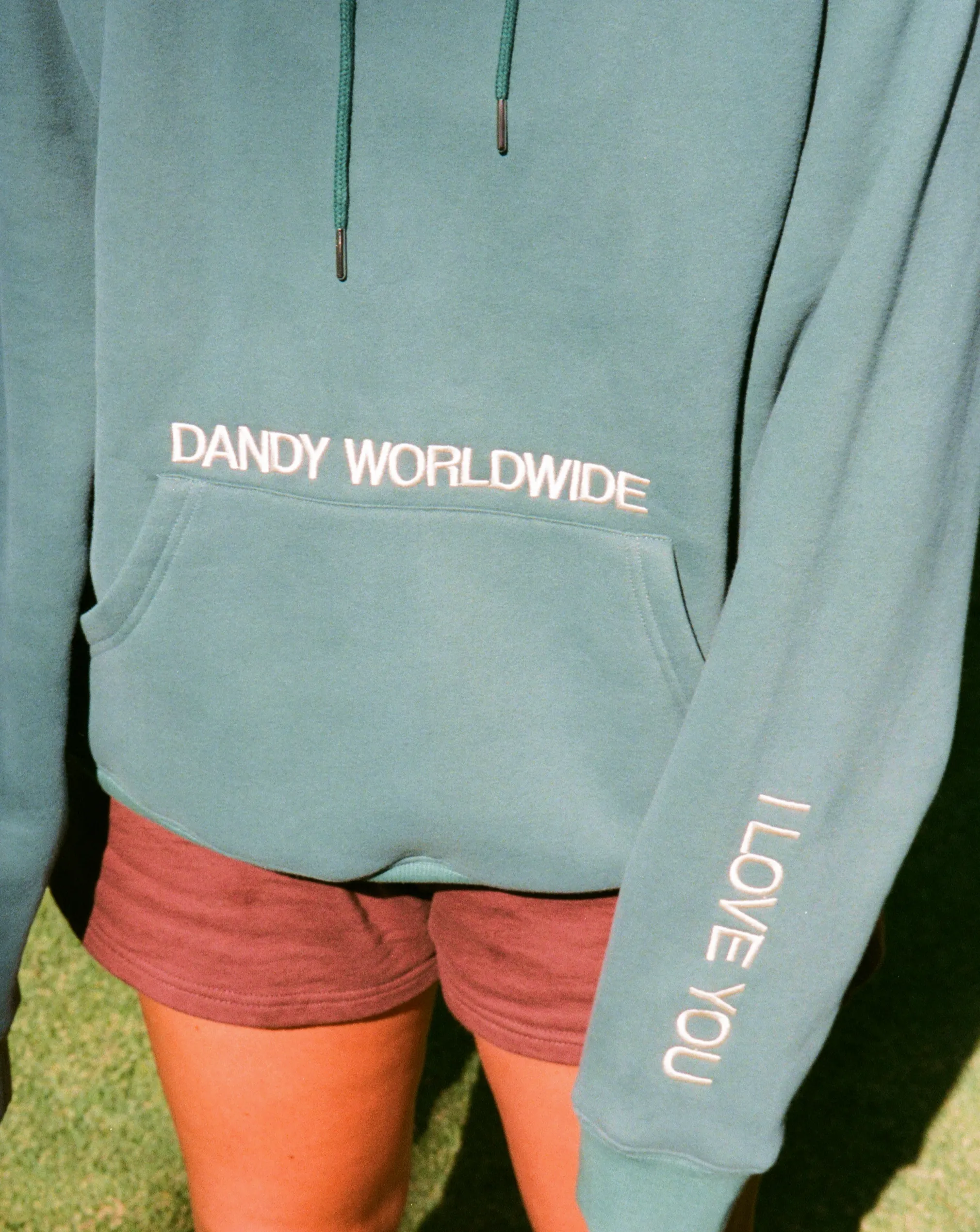 "Words of Affirmation" Oversized Lux Hoodie in Green