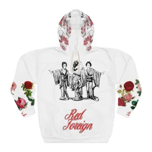 RED FOREIGN by NLB VINTAGE Unisex Pullover Hoodie (AOP)