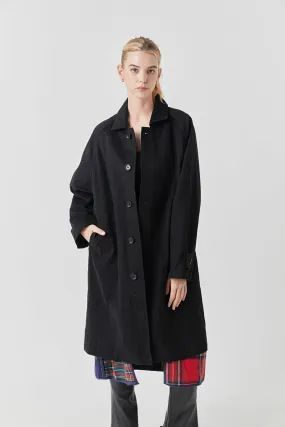 Reversible Check Long Coat