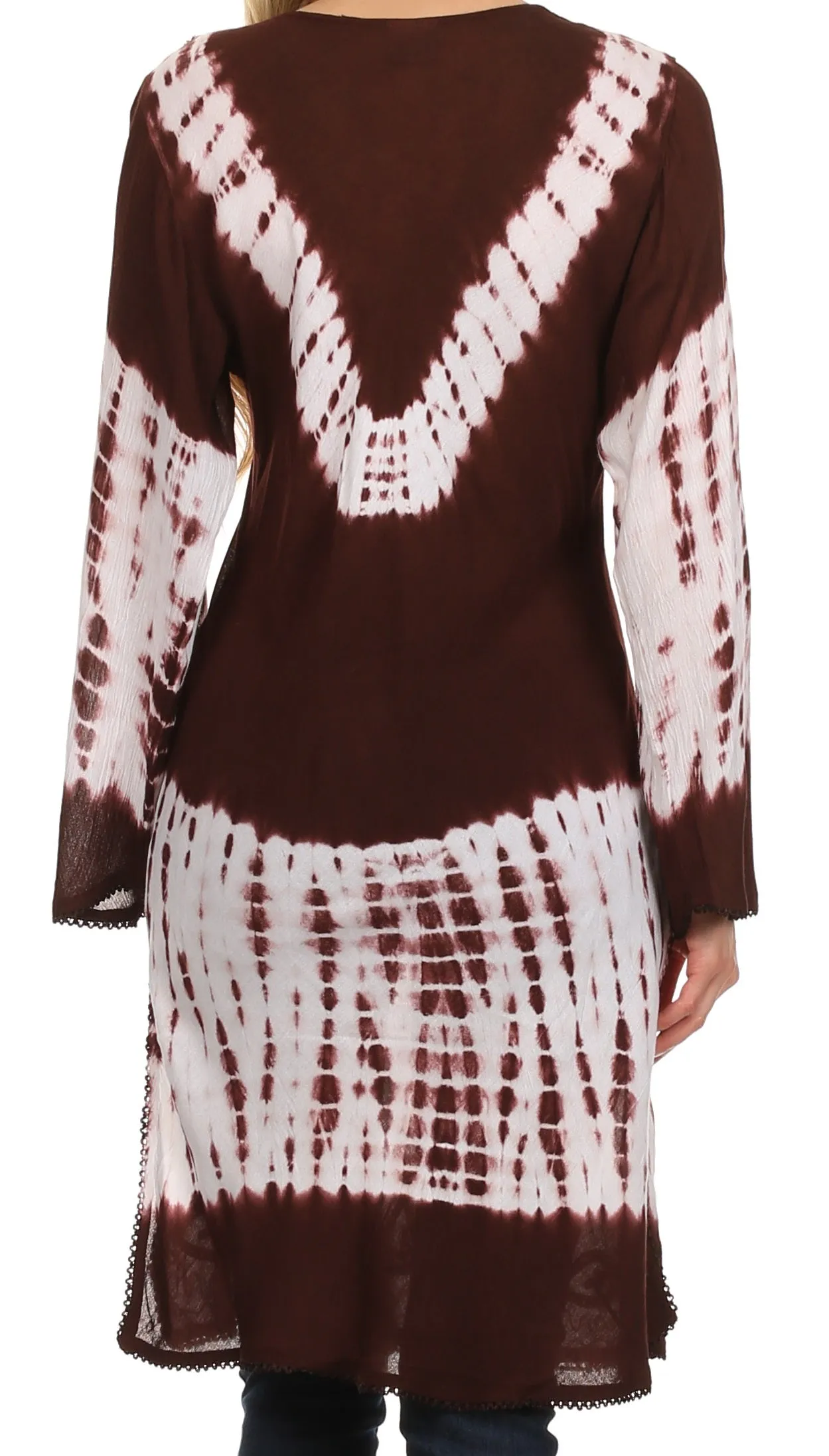 Sakkas Aaheli Tie-Dye Tunic Top / Blouse / Cover Up