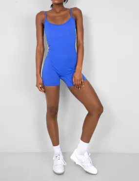 Seamless Unitard Playsuit Cobalt Blue