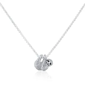 Silver Sloth Necklace