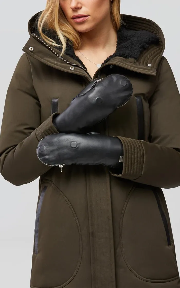 SOIA&KYO BETRICE - Faux Fur-Lined Leather Gloves