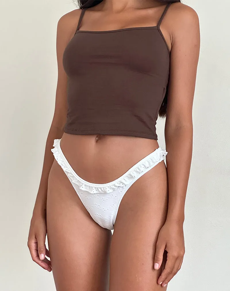 Solay Vest Top in Bitter Chocolate