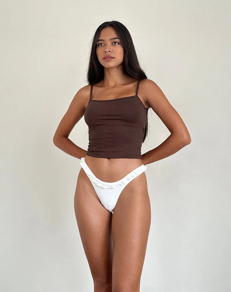 Solay Vest Top in Bitter Chocolate