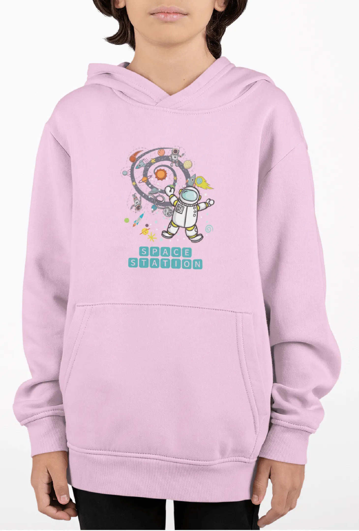 Space Station Hoodie for Kids 35