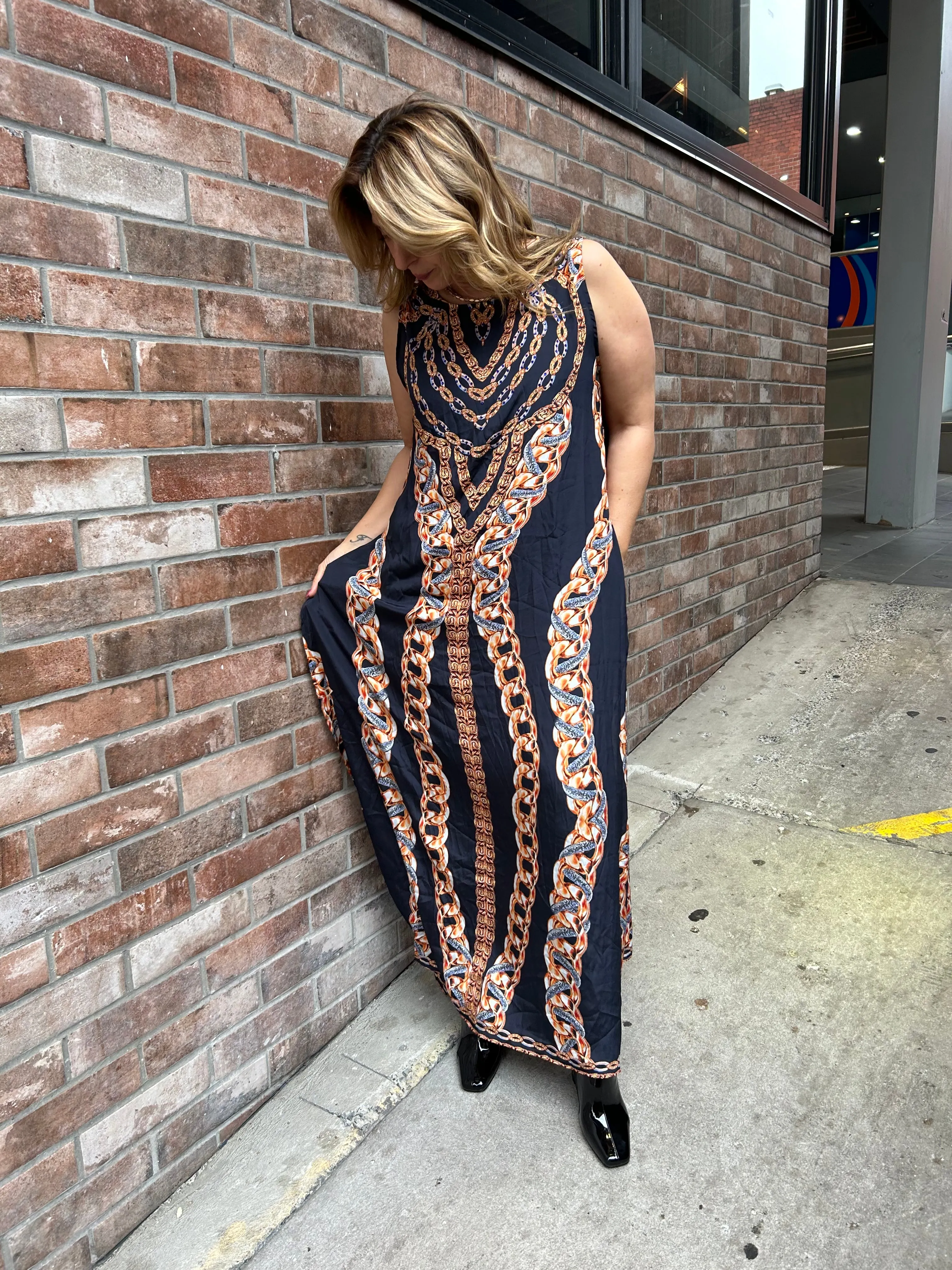 Split long tunic & palazzo pant