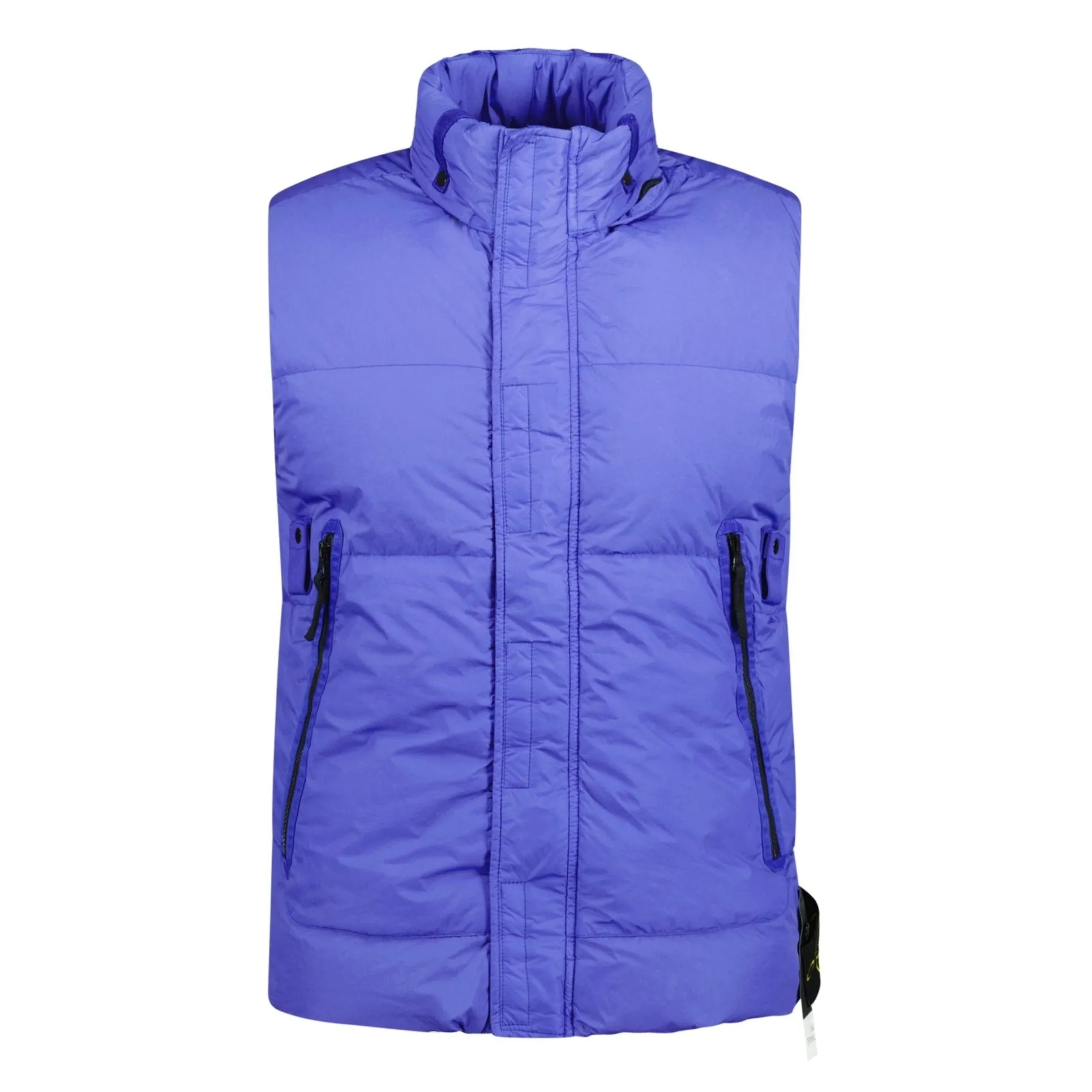 Stone Island Crinkle Reps Down Gilet Blue