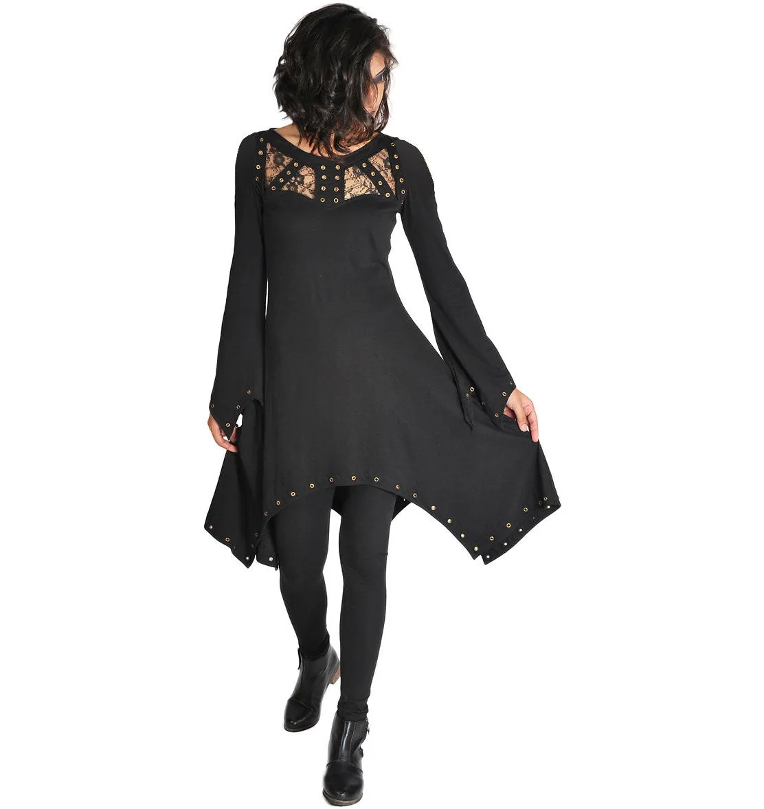 Studded Lace Gothic Tunic