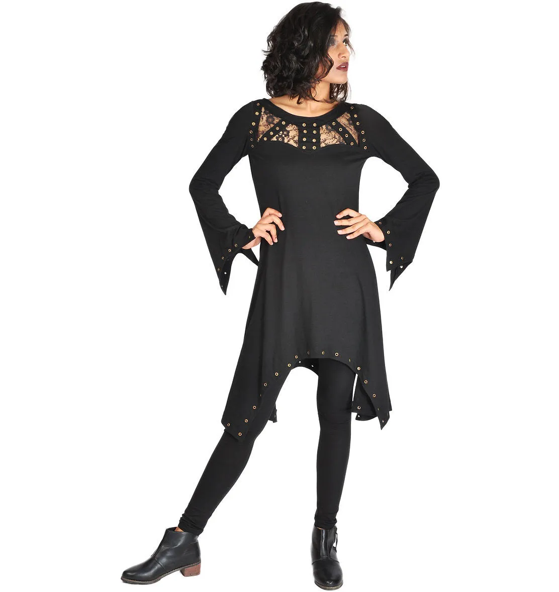 Studded Lace Gothic Tunic