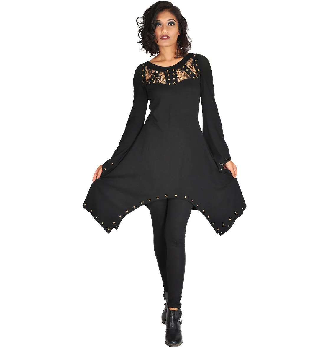 Studded Lace Gothic Tunic