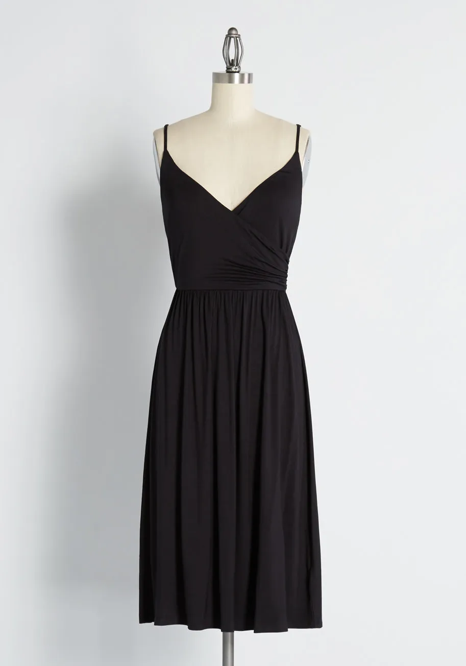 Surplice And Demand Midi Dress