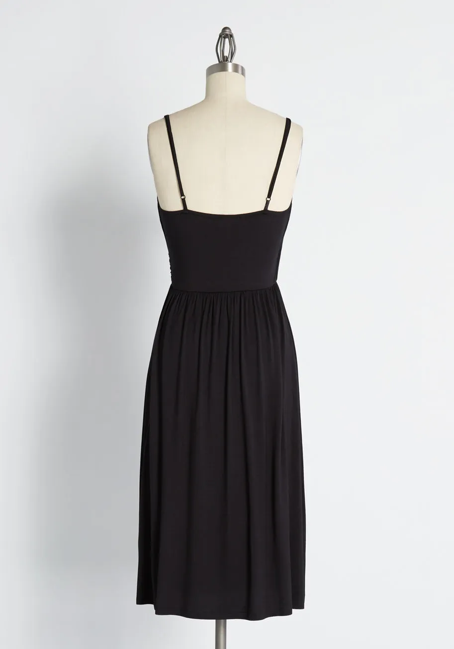 Surplice And Demand Midi Dress