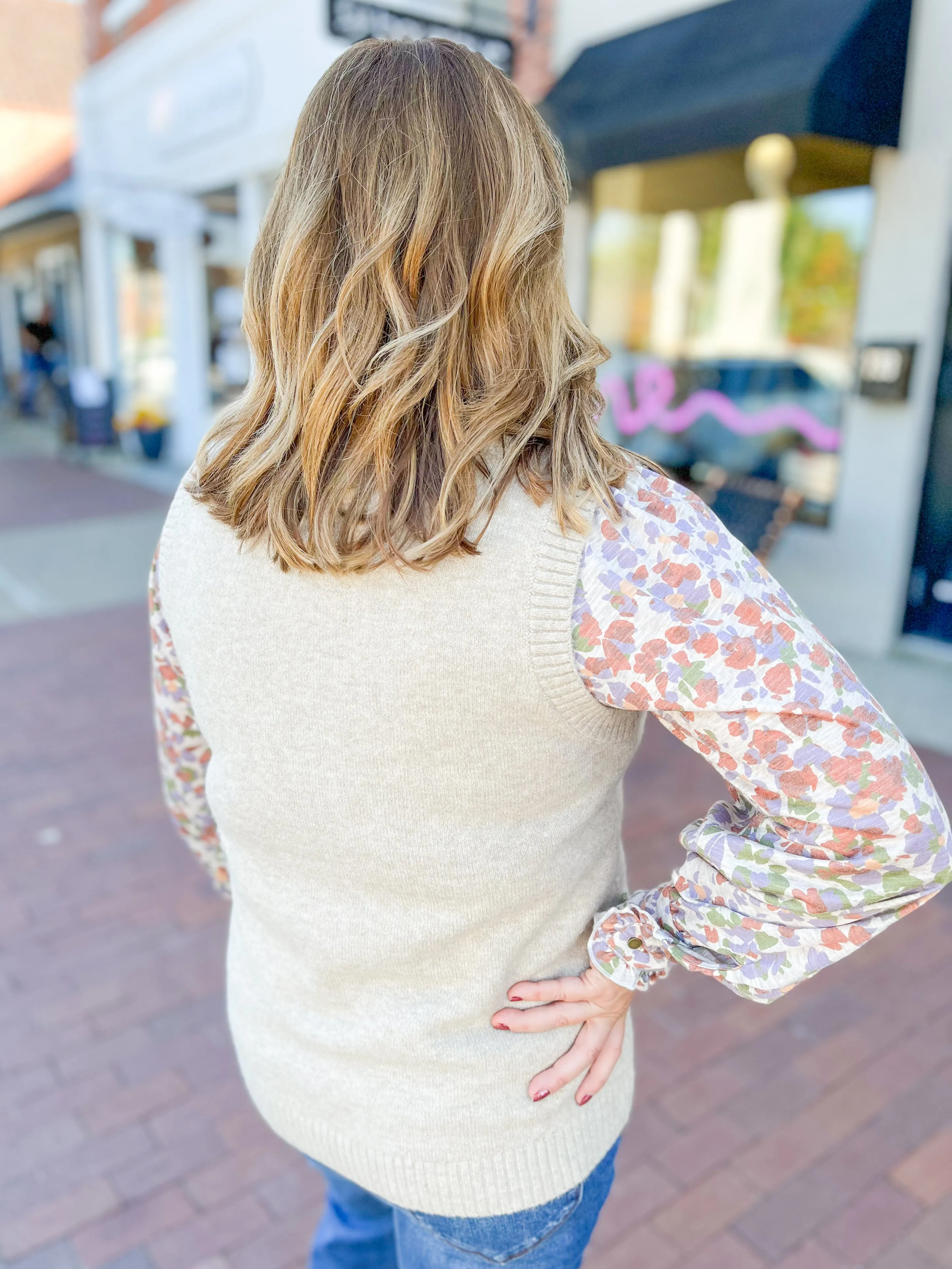 Taupe Sweater Vest