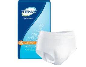 Tena 54800 Women Active Underwear, Small/Medium 29" x 40" White