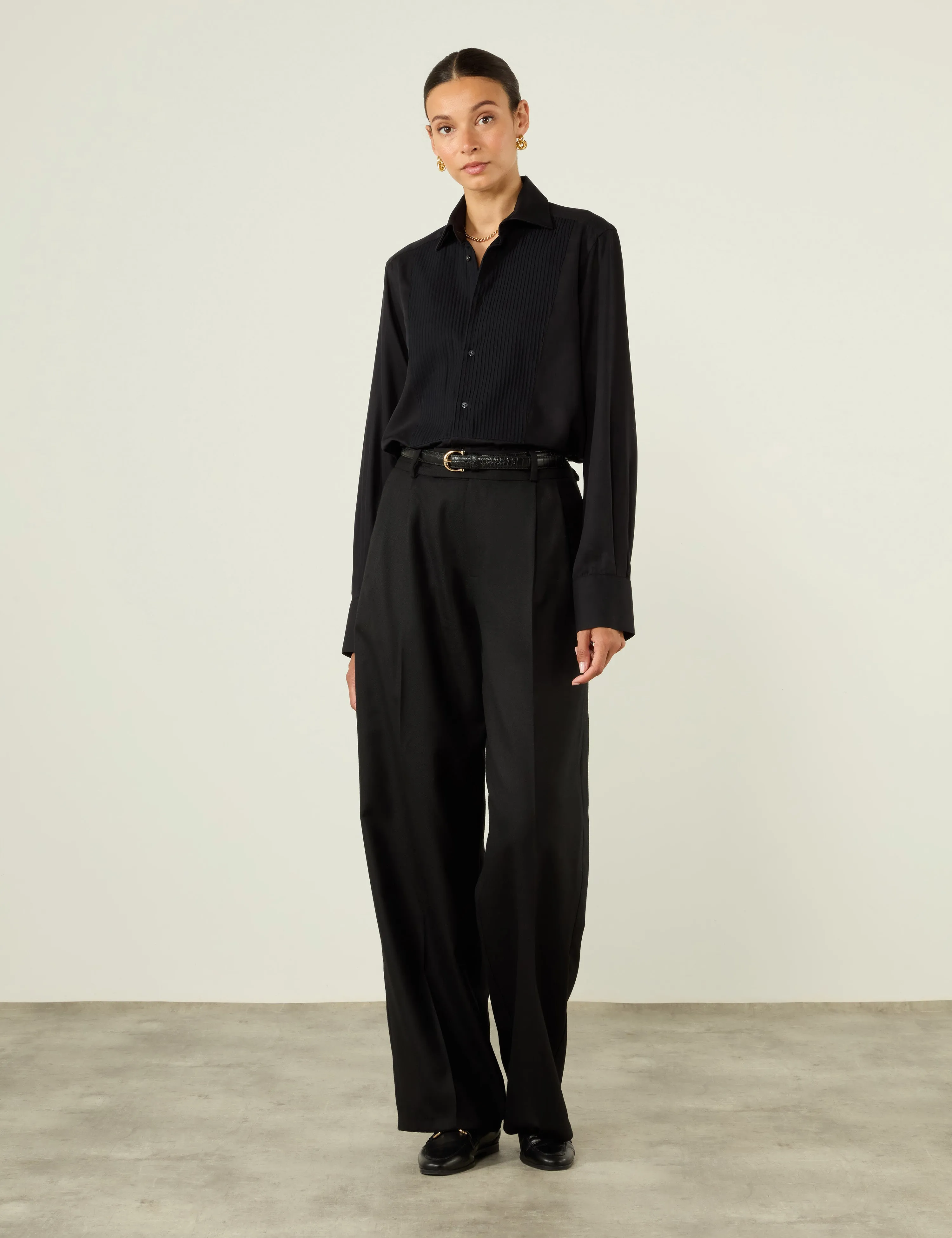 The Dress Shirt: Tencel, Black