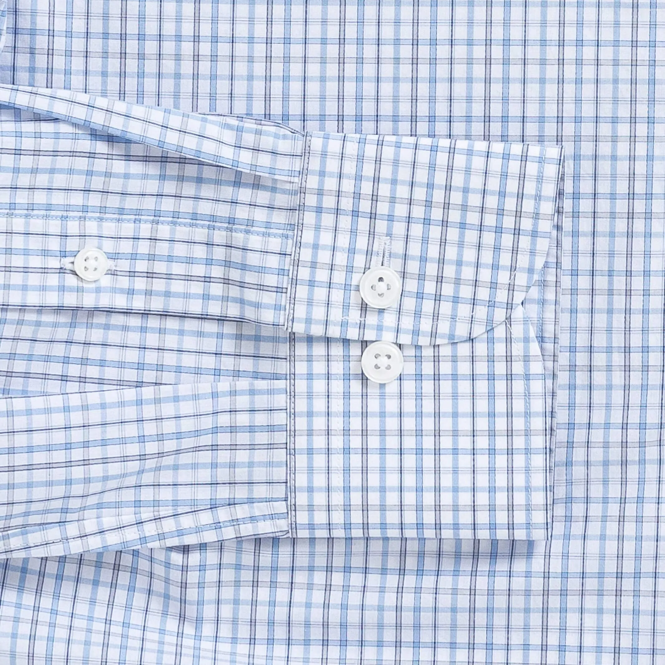 The Light Blue Bechet Check Dress Shirt