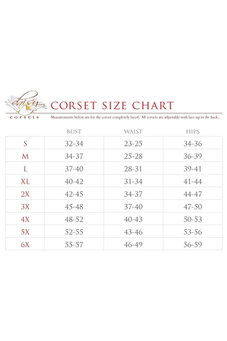 Top Drawer 5 PC Red Sequin Devil Harness Corset Costume