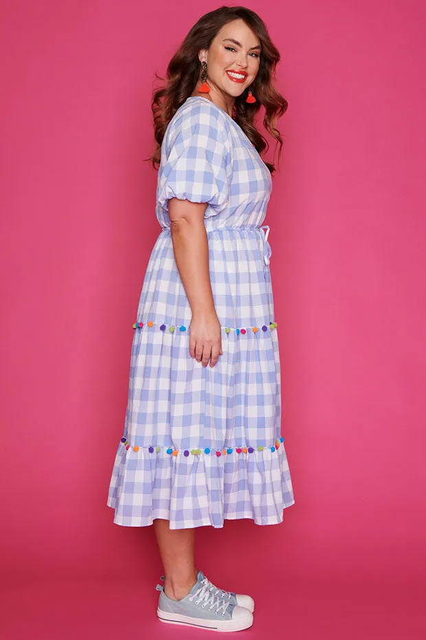 Treasure Blue Check Dress