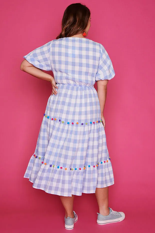 Treasure Blue Check Dress