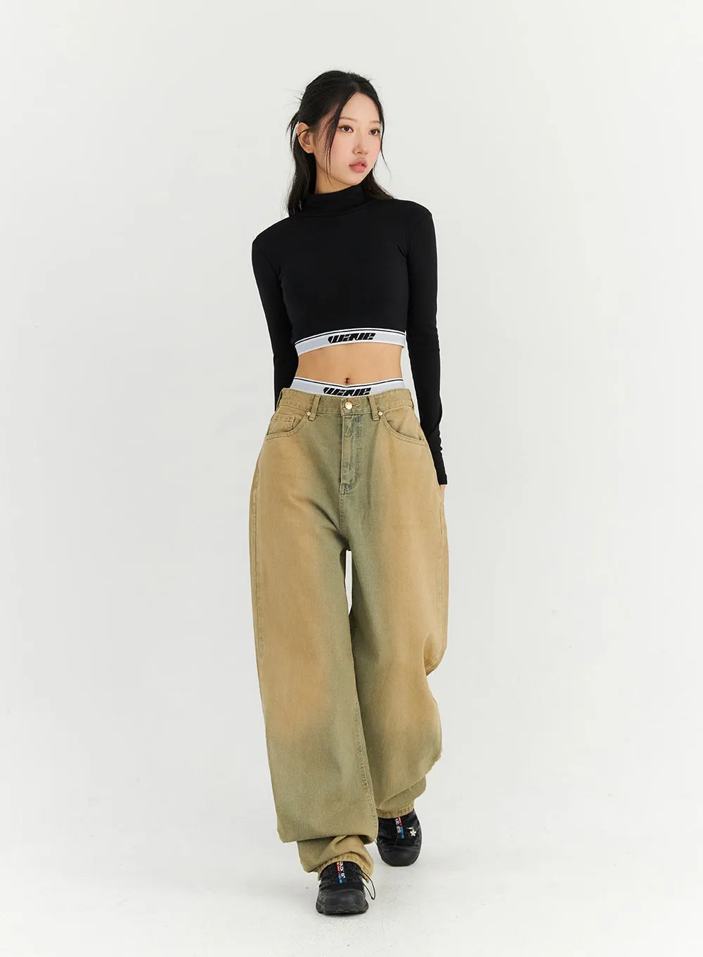 Turtleneck Crop Top CN303