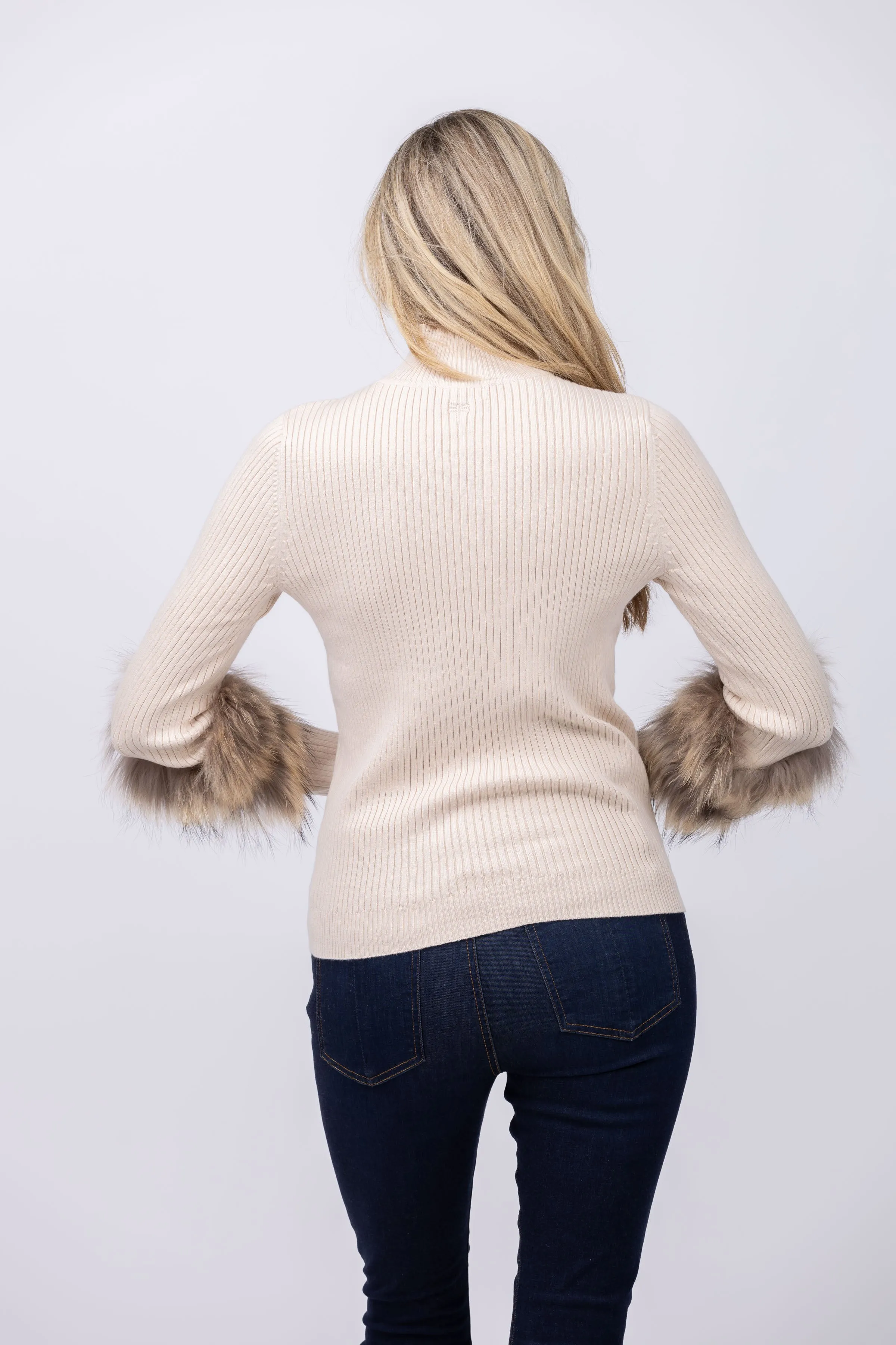 Tyler Boe Cashmere Sweater in Limestone