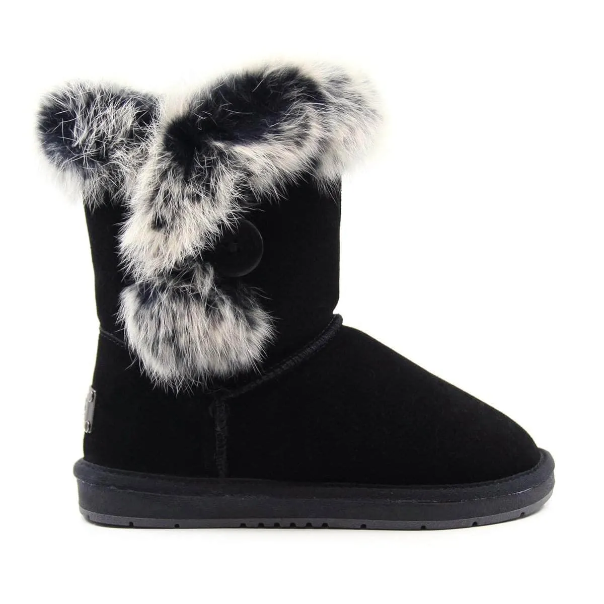 UGG Short Button Fur Boots