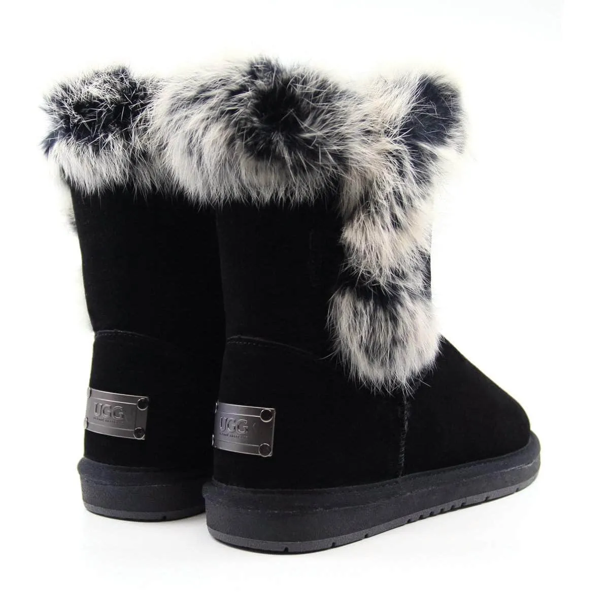 UGG Short Button Fur Boots