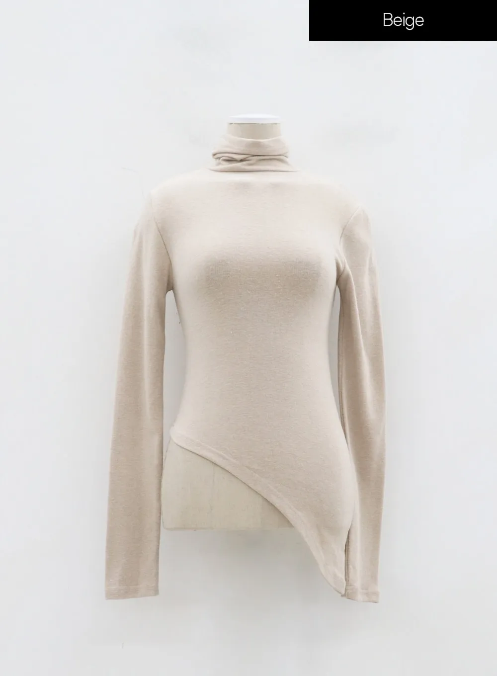 Unbalanced Long Sleeve Turtleneck IJ319