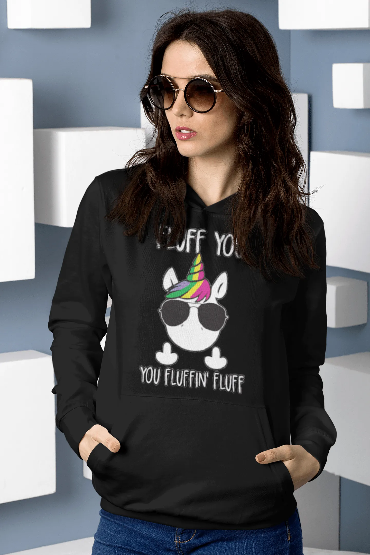 Unicorn Hoodie Top Koala Fluff U, U Fluffin Fluff Midweight Pullover