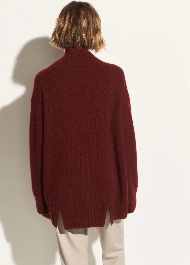 VINCE- Oversized Turtleneck Cherry